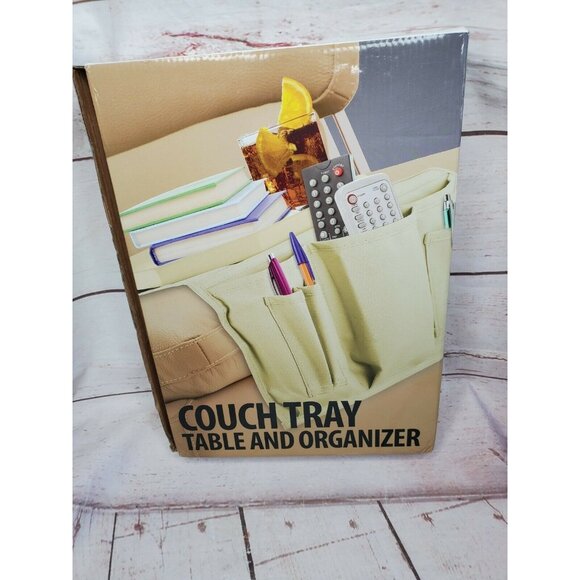 Kovot Sofa Couch Arm Tray Table Remote Control and Cellphone Organizer Holder - Picture 4 of 8